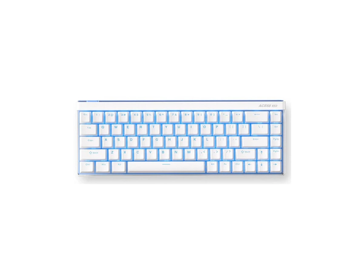 MCHOSE ACE 68 Air Hall Effect 8K Wired Mount Tai Switch Magnetic Switch Gaming Keyboard - Snow White
