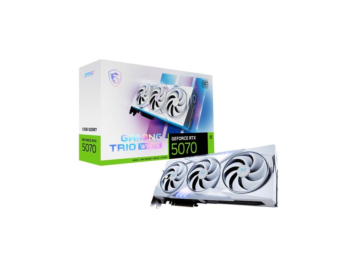 MSI Gaming RTX 5070 12g Gaming Trio OC White Graphics Card