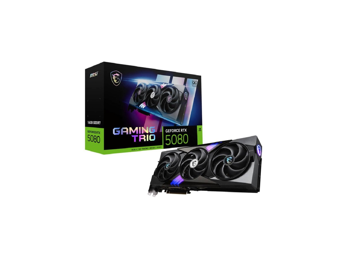 MSI GeForce RTX 5080 16G GAMING TRIO OC, 16GB