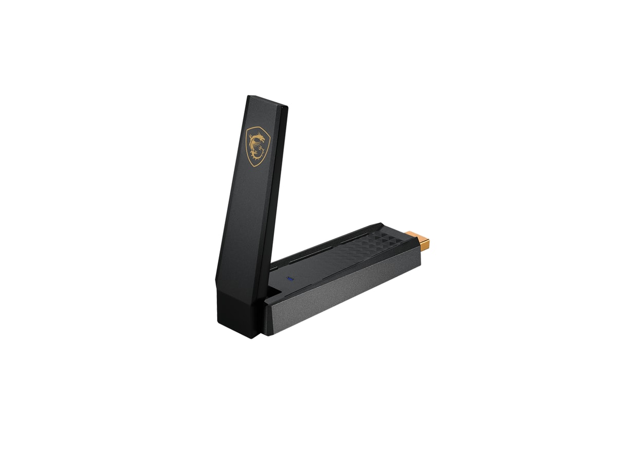 MSI GUAXE54 Wireless AXE5400 WiFi 6E USB Adapter thumbnail 2
