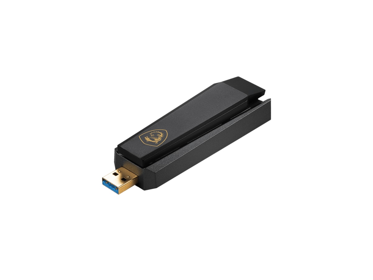 MSI GUAXE54 Wireless AXE5400 WiFi 6E USB Adapter thumbnail 5