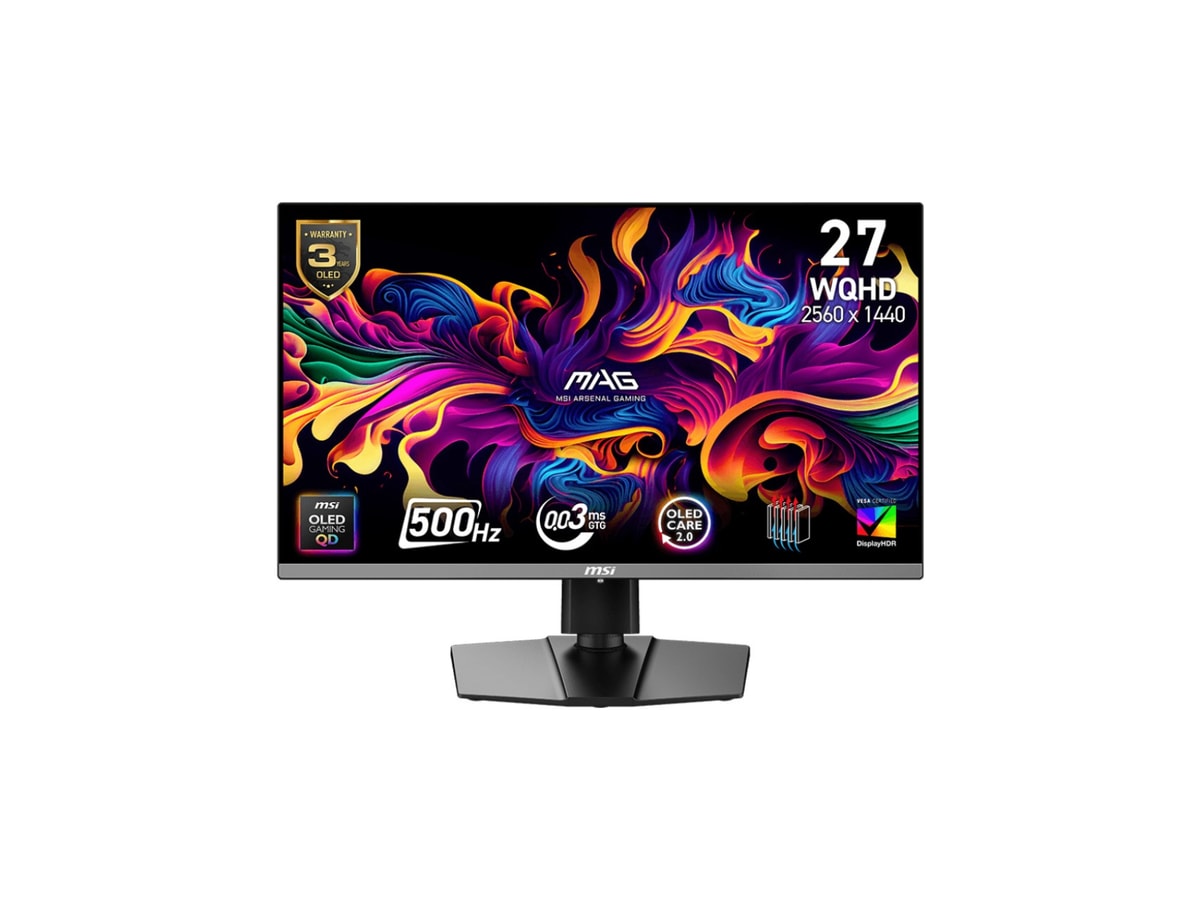 MSI MAG 272QP X50 27" WQHD QD-OLED 500Hz 0.03ms Adaptive-Sync Gaming Monitor