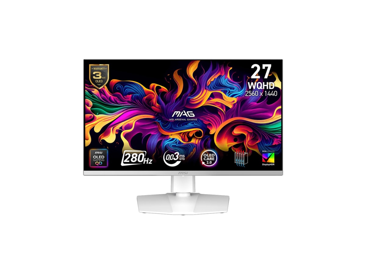 MSI MAG 272QPW QD-OLED X28 27" WQHD 280Hz 0.03ms Adaptive-Sync Gaming Monitor