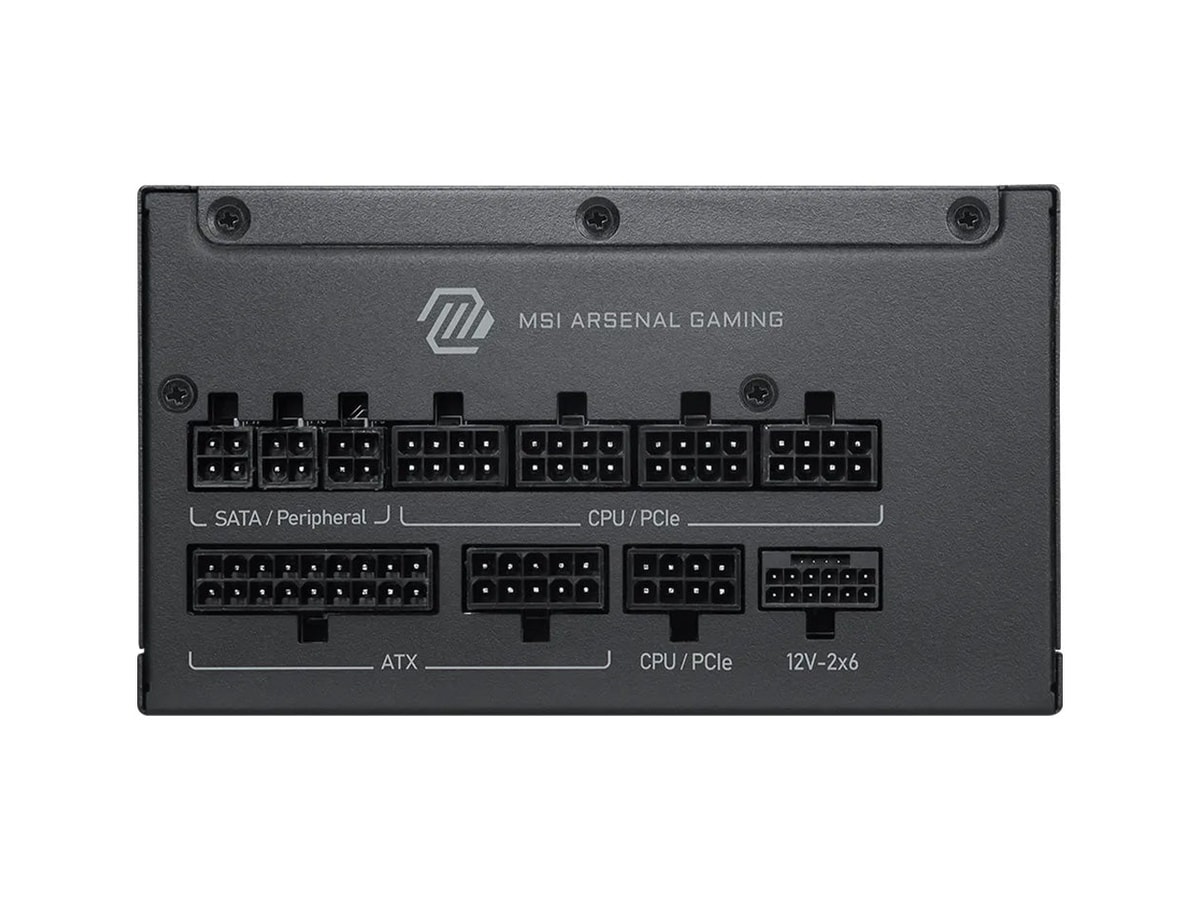 MSI MAG A1000PLS PCIE5 1000W 80+ Platinum Fully Modular ATX Power Supply thumbnail 2