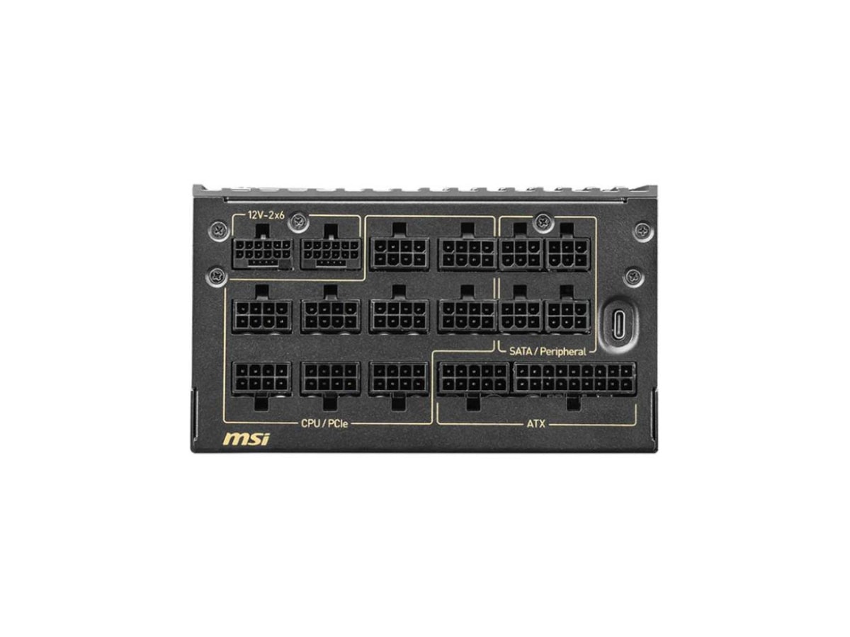 MSI MEG 1600w 80+ Titanium PCIE5.1 Fully modular ATX Power Supply thumbnail 3