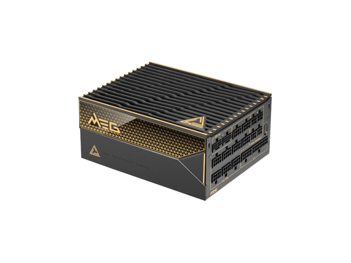 MSI MEG 1600w 80+ Titanium PCIE5.1 Fully modular ATX Power Supply thumbnail 4