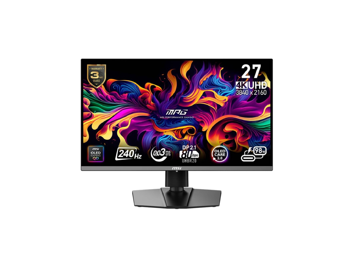 MSI MPG 272URX QD-OLED 26.5" 4K UHD 240Hz 0.03ms Adaptive-Sync Gaming Monitor