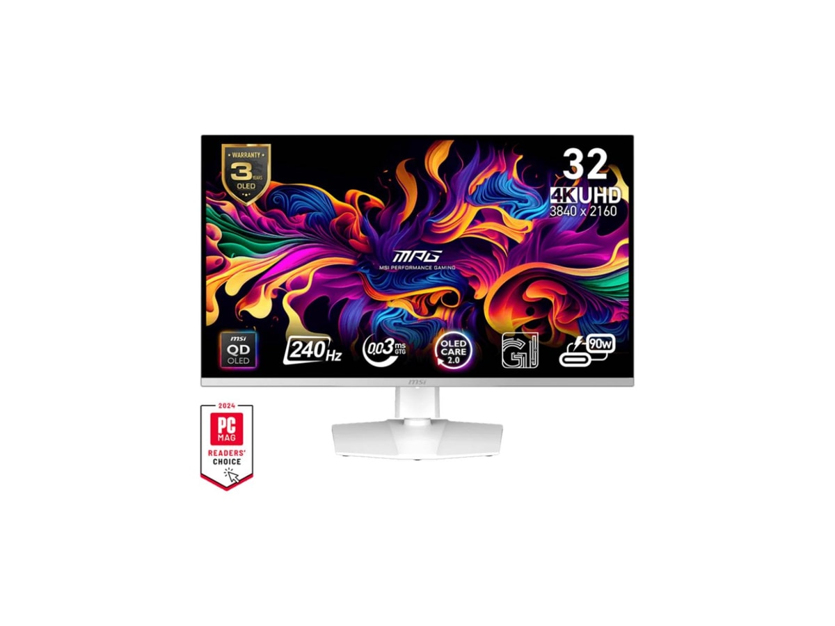 MSI MPG 321URXW QD-OLED 31.5" UHD 240Hz 0.03ms Adaptive-Sync Gaming Monitor