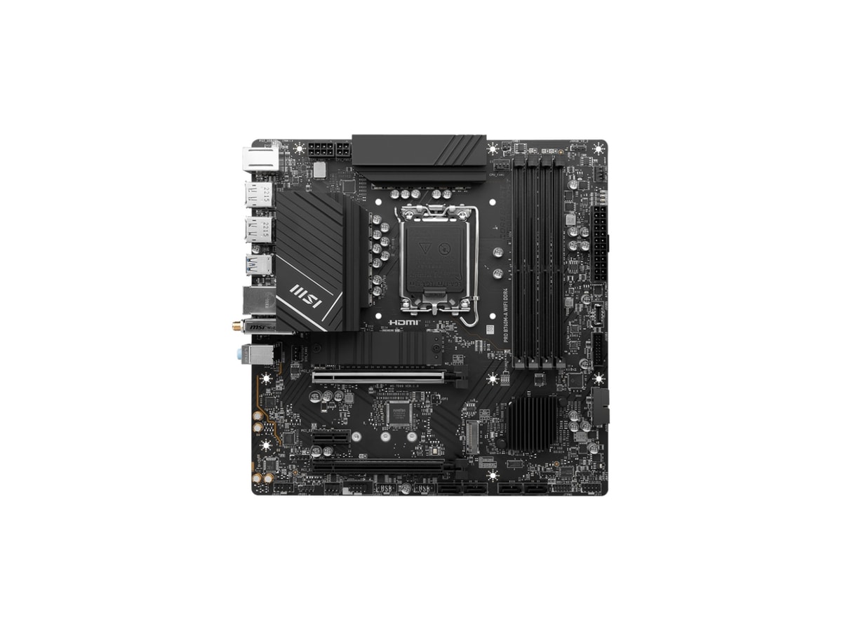 MSI PRO B760M-A WIFI DDR4 LGA1700 mATX Motherboard