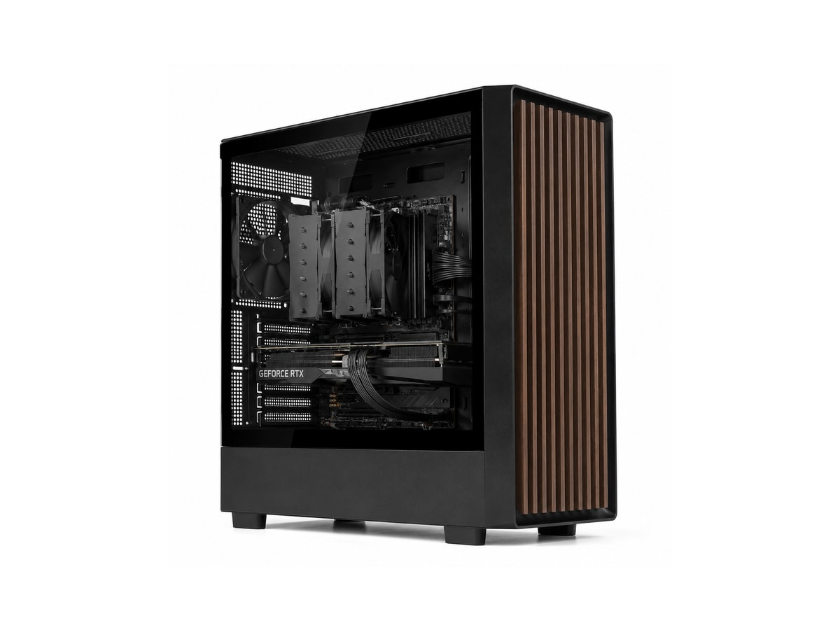 WJ Modern Wood Front Airflow PC Case