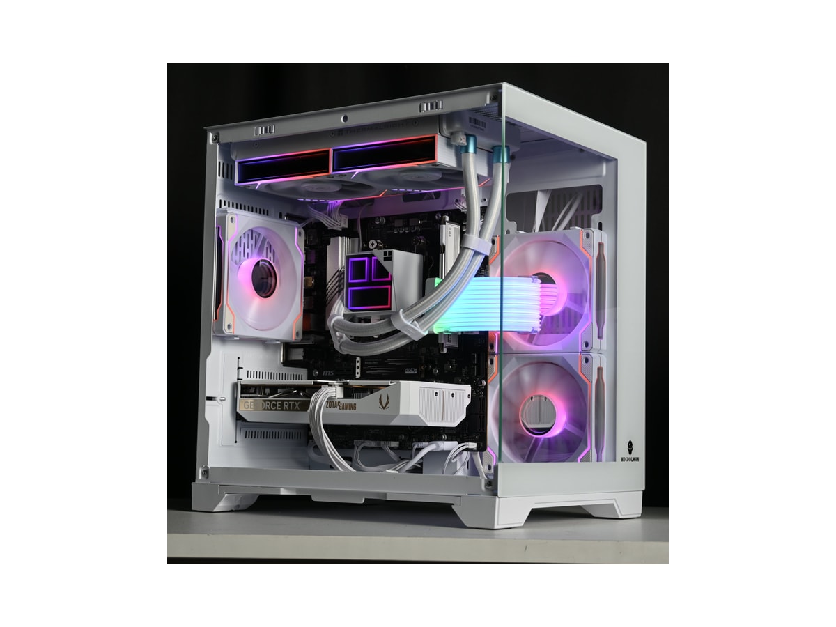 RYZEN 5 9600x | RTX 5060 | Liquid Cooled White Rgb Gaming Pc thumbnail 2