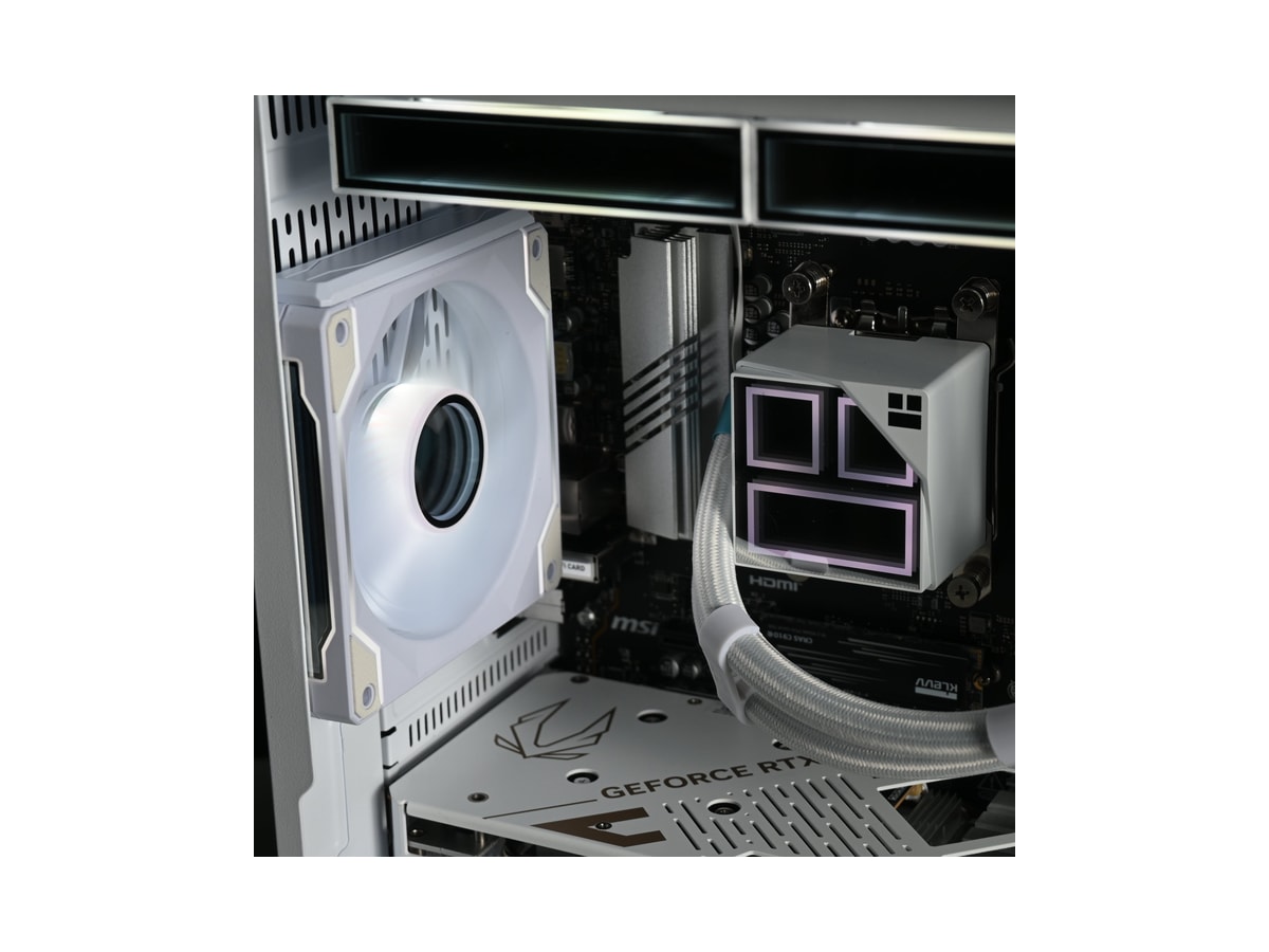 RYZEN 5 9600x | RTX 5060 | Liquid Cooled White Rgb Gaming Pc thumbnail 4