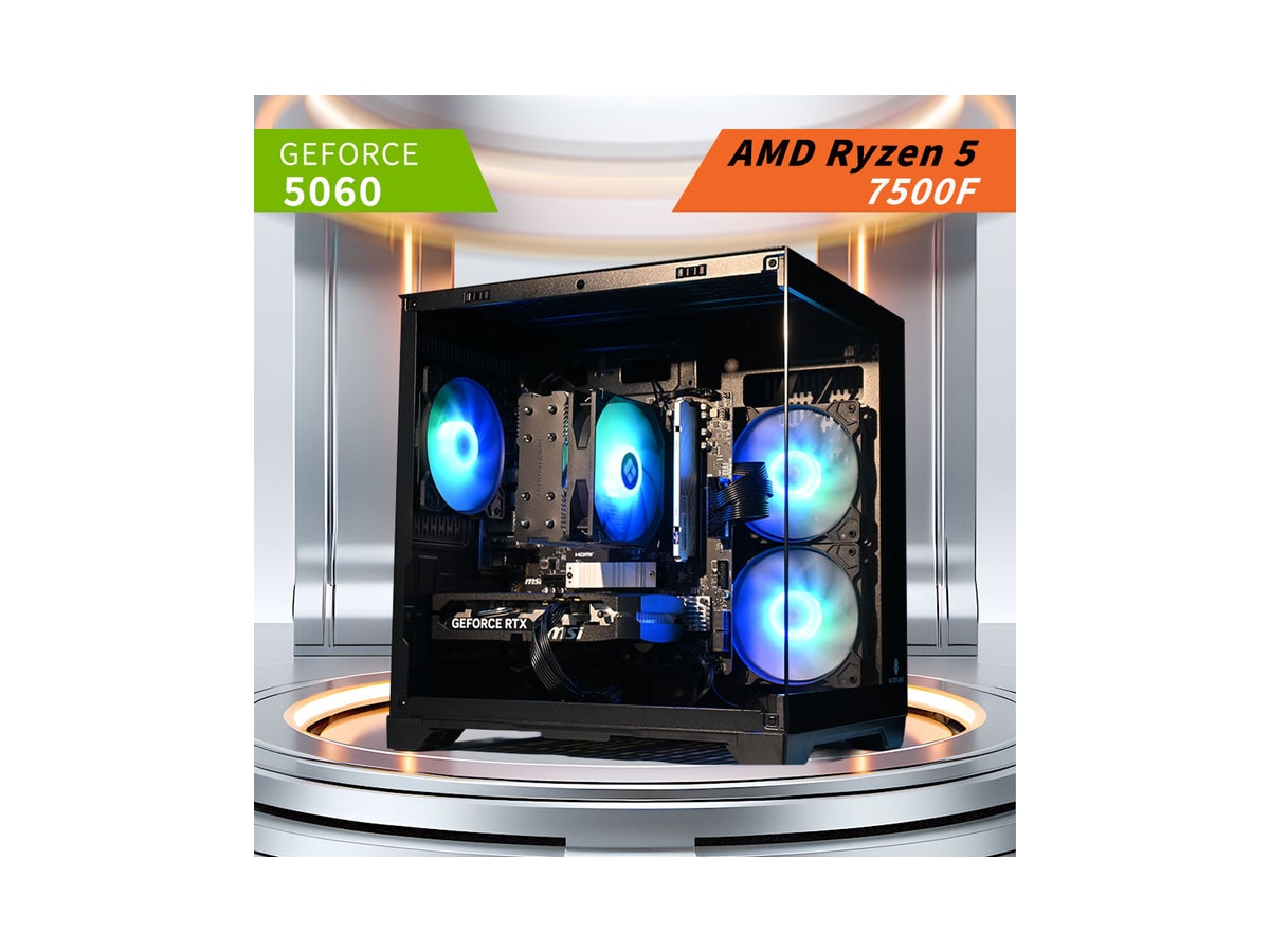 RYZEN 5 7500F | RTX 5060 | Rgb Gaming Pc
