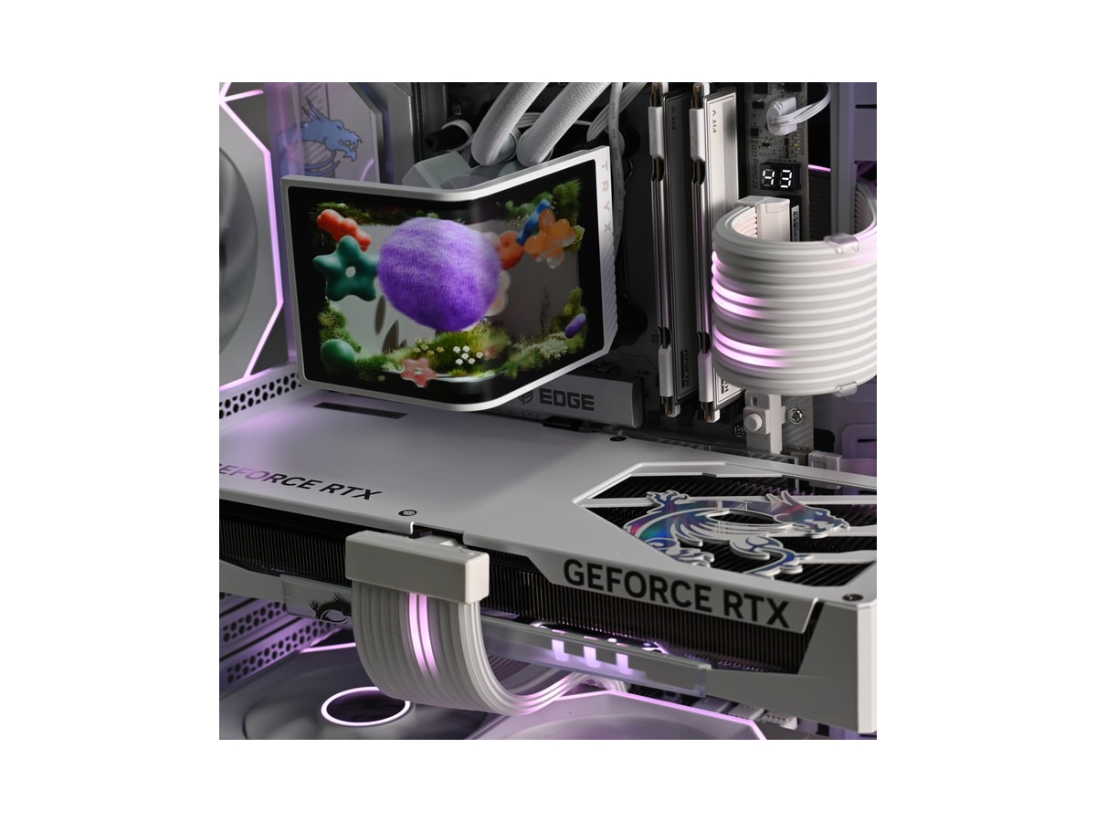 RYZEN 5 9600x | RTX 5070 | Liquid Cooled White Gaming PC thumbnail 2