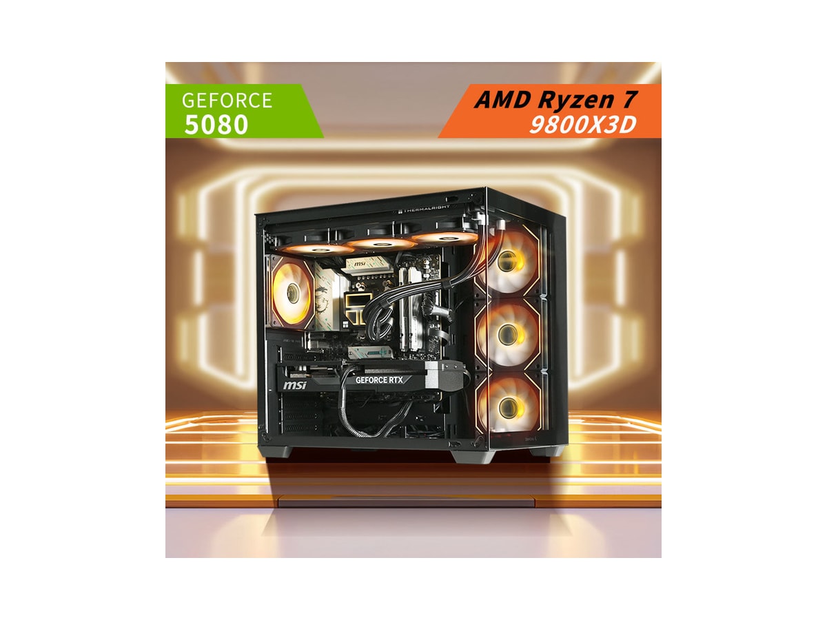 RYZEN 7 9800x3d | RTX 5080 | High-End Liquid Cooled RGB Gaming Pc