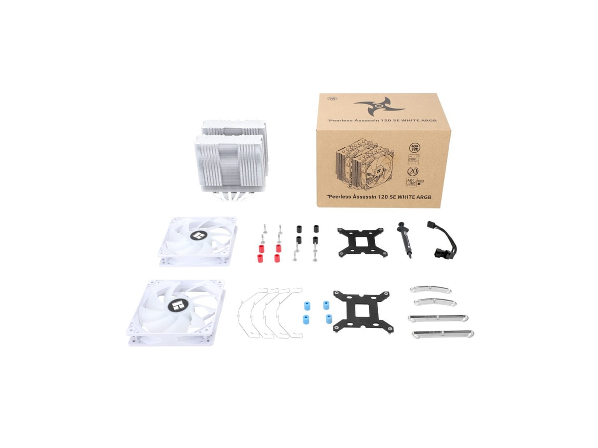 Thermalright Peerless Assassin 120 SE White ARGB Dual Loop CPU Cooler thumbnail 8