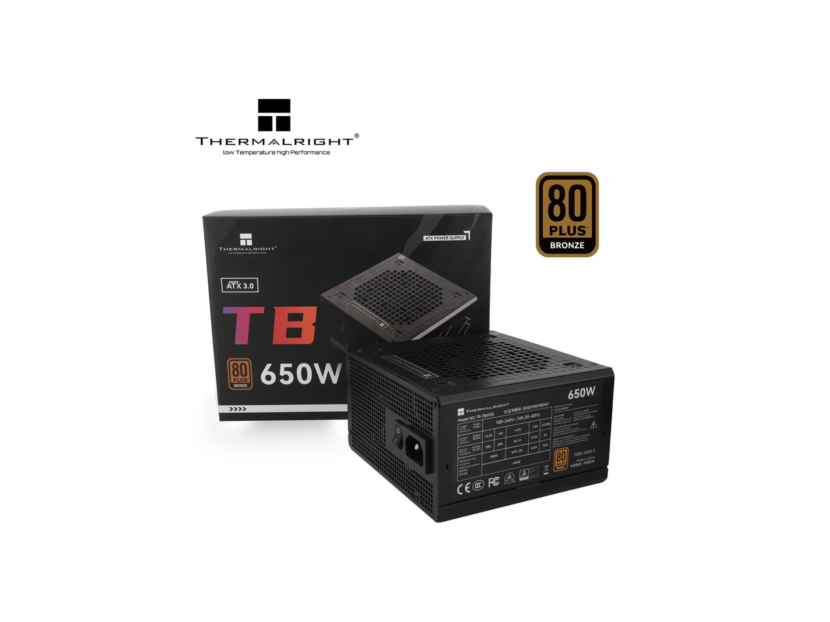 Thermalright TB-650S 650w 80+ Bronze Certified ATX Power Supply thumbnail 5