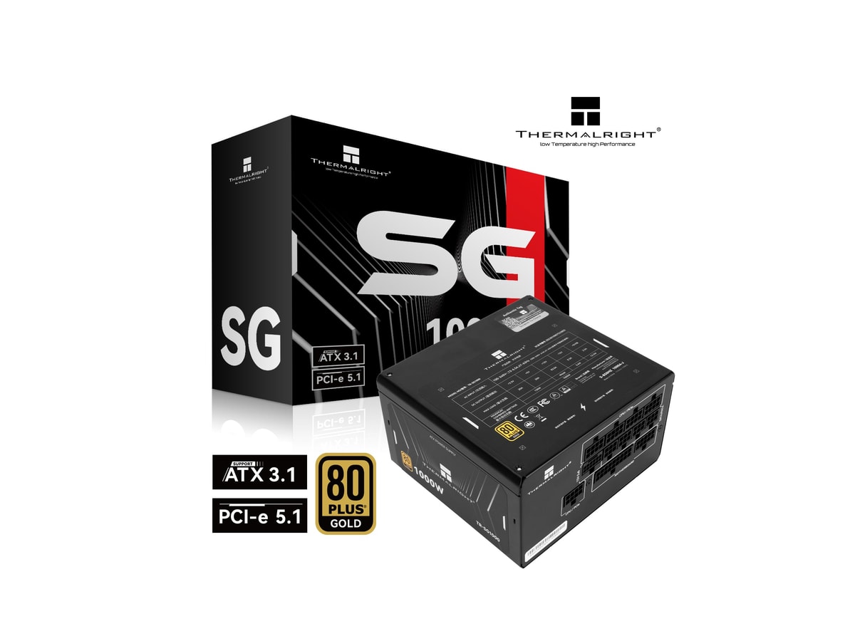 THERMALRIGHT 1000W ATX3.1 80+ GOLD Full-Modular PSU (5YRS) TR-SG1000 thumbnail 2