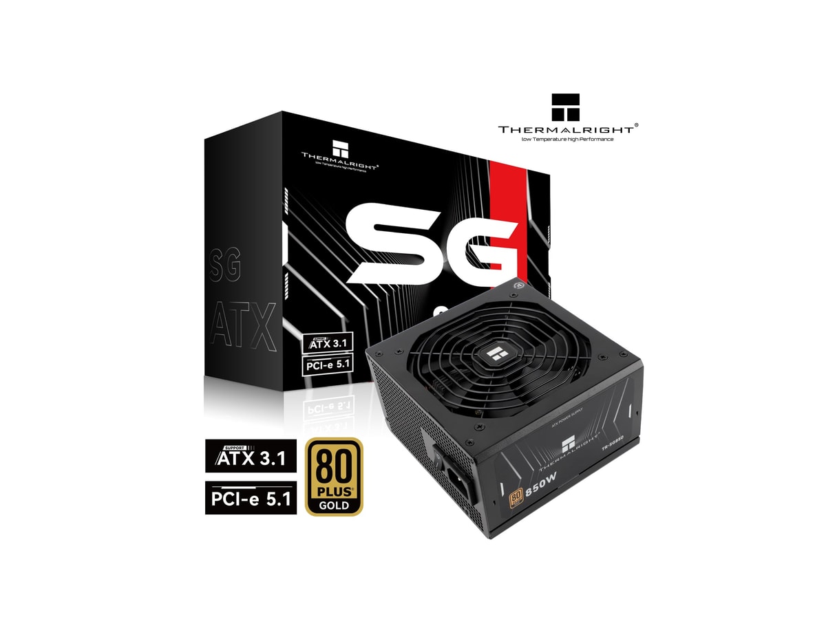 THERMALRIGHT 850W ATX3.1 80+ GOLD Full-Modular PSU (5YRS) TR-SG850