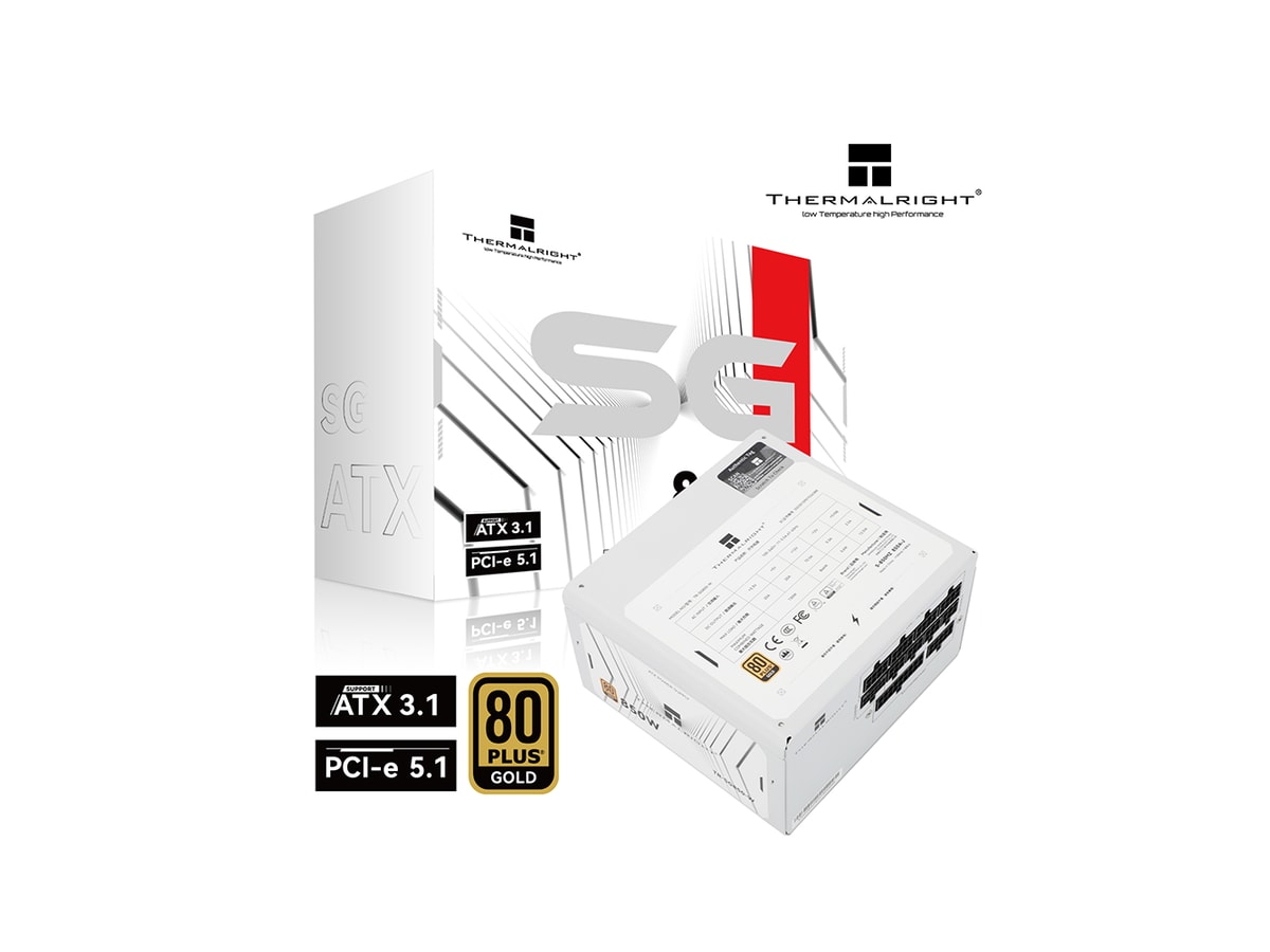 THERMALRIGHT 850W ATX3.1 80+ GOLD Full-Modular White PSU (5YRS) TR-SG850-W thumbnail 8